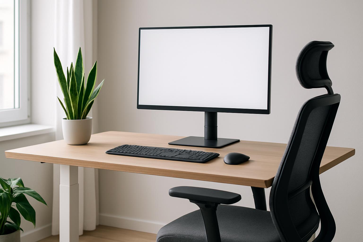 Ergonomia przy biurku: jak ustawić biurko, monitor i krzesło, żeby pracować wygodniej