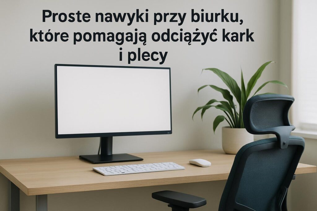 Proste nawyki przy biurku, które pomagają odciążyć kark i plecy