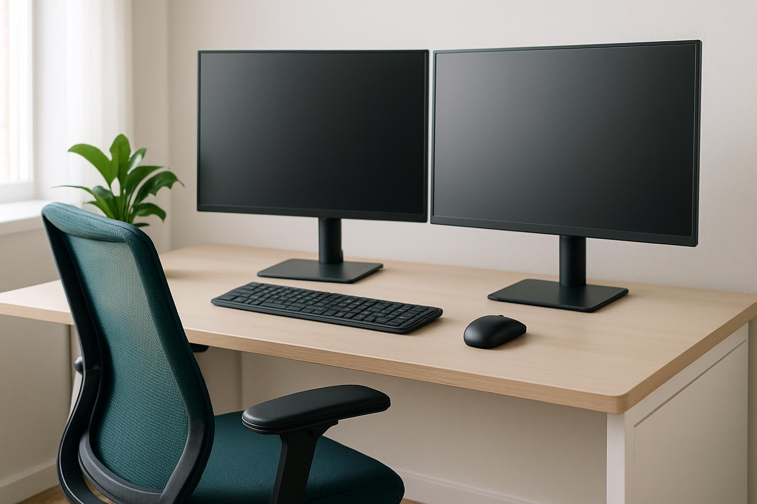 Ergonomia pracy z dwoma monitorami: jak ustawić ekrany, żeby pracować wygodniej