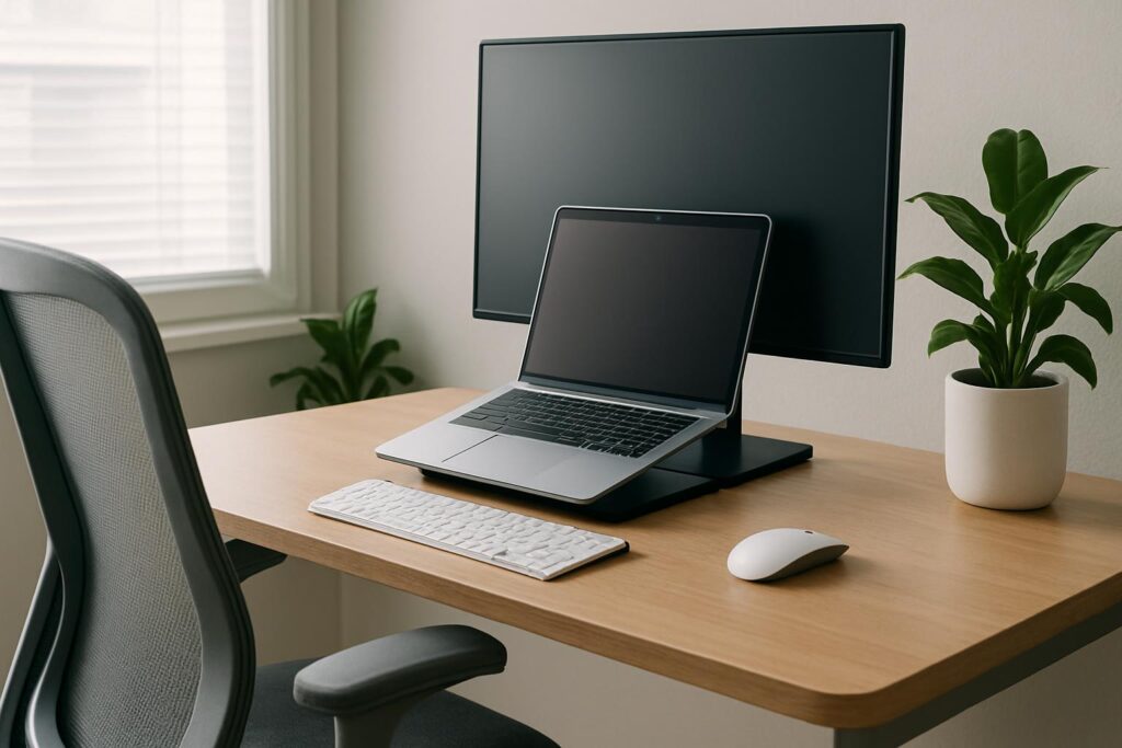 Jak pracować przy laptopie w podróży, żeby nie przeciążać karku