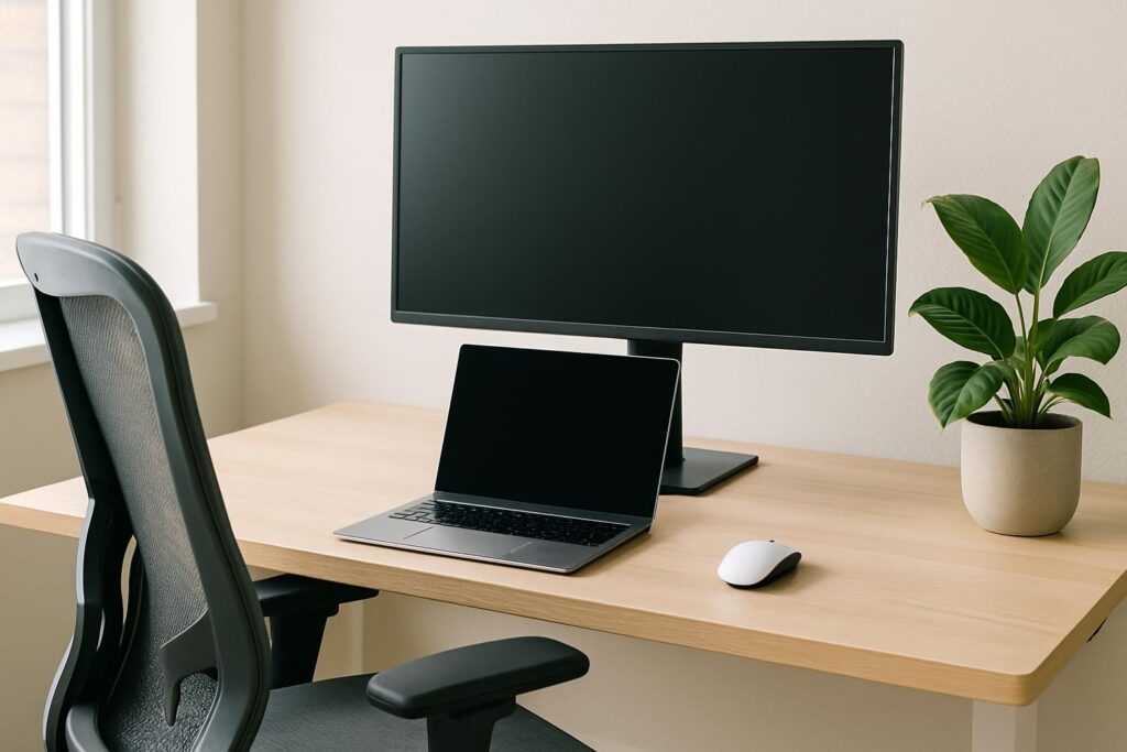Jak ustawić laptop i monitor zewnętrzny do ergonomicznej pracy